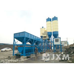 Medium On Site Concrete Batching Plant 75m3 / H Electric Cement Mixing Plant