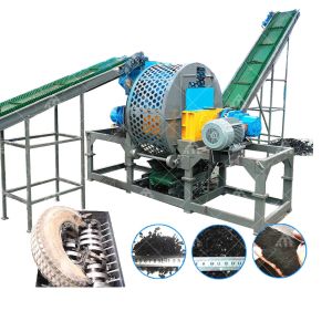 2ton - 3ton Rubber Tyre Shredder Machine Car Tire Shredder Customized