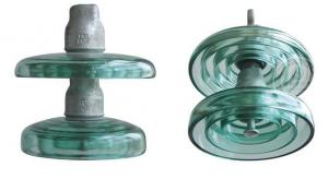 Quality Disc Fiberglass Electric Pole Insulators , Glass Wire Insulators With Cap / Pin for sale