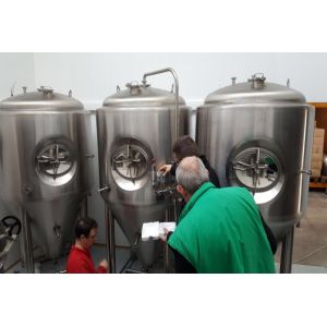 Quality Stainless Steel Beer Fermentation Tank Conical Cooling Jacket For Brewery for sale