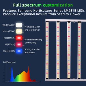 Samsung Lm281b Full Spectrum 1000W Commercial Led Grow Light Bar