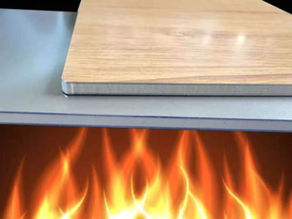 Orange Fire resistant Rated Aluminum Composite Panel B1 A2 Grade ACP Fireproof External Wall Cladding