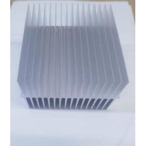 China 89-125 mm Aluminum Extruded Heat Sinks 0.1 mm Flatness Silver Anodizing on sale