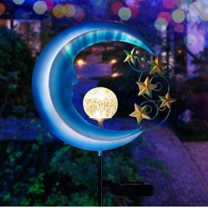 Metal IP65 Waterproof Solar Moon Garden Light