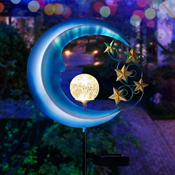 Buy Metal IP65 Waterproof Solar Moon Garden Light at wholesale prices