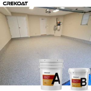 Seamless Epoxy Multi Flake Coating Against Retail Warehouses Daily Wear