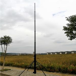 Portable Trolley 9M 20KG Antenna Telescopic Mast