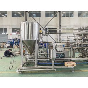 Juice Dairy Beverage Syrup Tubular Sterilizing Machine 304 Stainless Steel