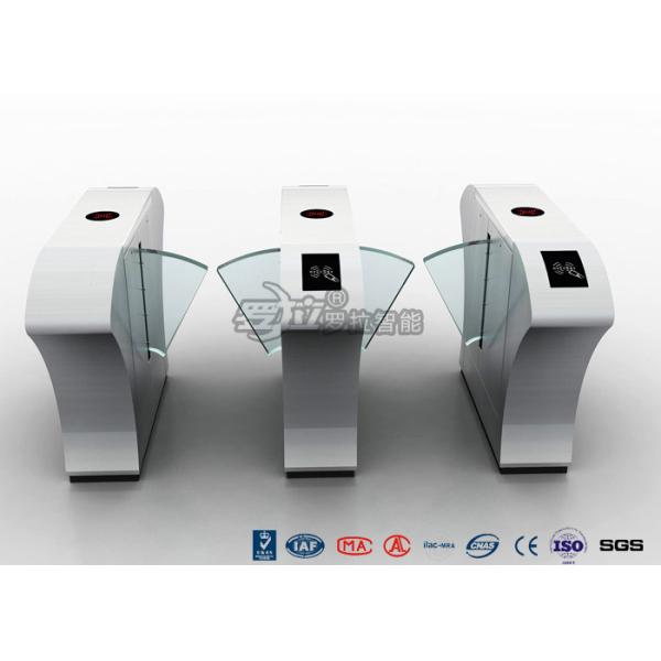 Half Height Access Control Flap Barrier Gate Turnstile Automatically Flap