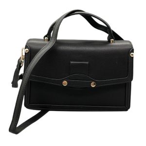 Women Genuine Leather Design Black Ladies Handbags Fashion Style