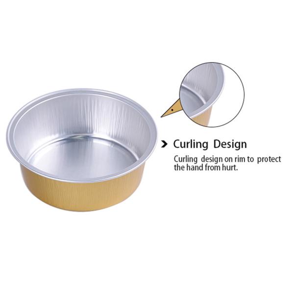 150ml Disposable Aluminum Foil Food Containers Round Colorful Mini Cupcake Baking Cups With Lid