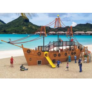 Boat Theme Wooden Park Equipment Smaller Playground Outdoor