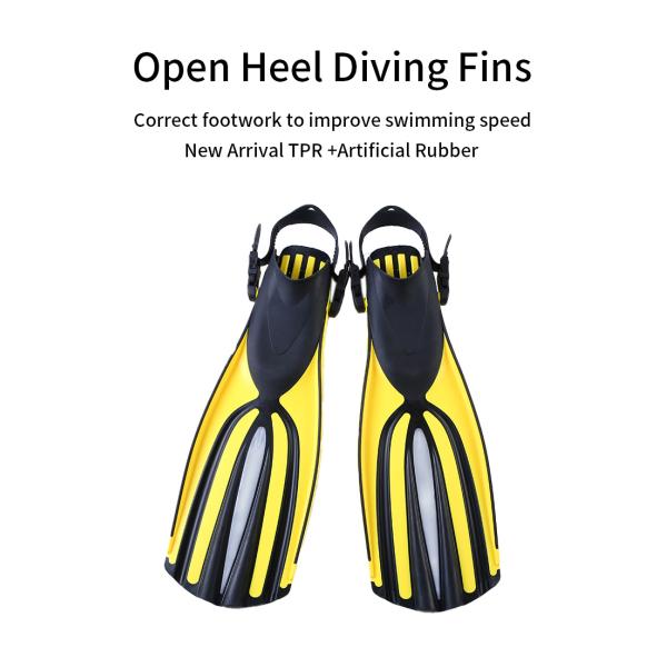 Sportswear Snorkel Mask Set Diving Fins Flipper Gear Set For Scuba Diving