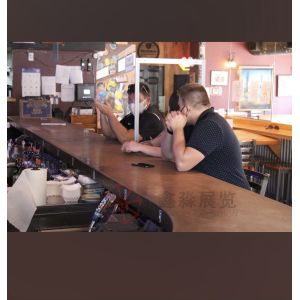 Clear room divider healthy safeguard adjustable screen sneeze shield Restaurant