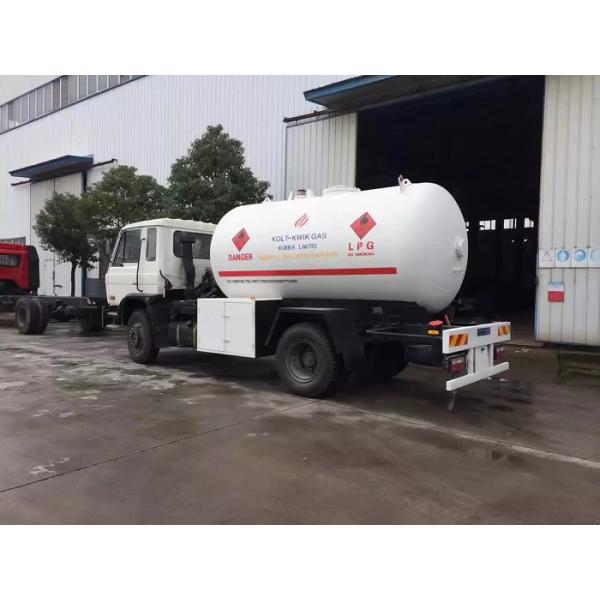 5MT Bobtail Propane Truck , Dongfeng Mobile LPG Bobtail Truck 10000 Liters