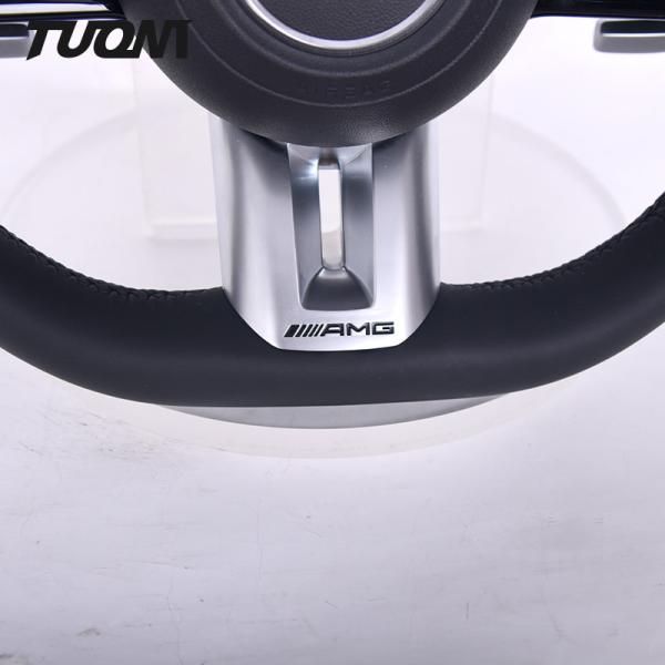 Full Leather Smooth Perforated Mercedes Benz Steering Wheel Custom Made