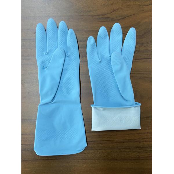 Buy M 65g Blue Rubber Bathroom Cleaning Gloves Tensile at wholesale prices
