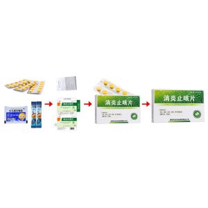 Vertical Automatic Cartoning Machine Condom Sachet Soap Box Packing