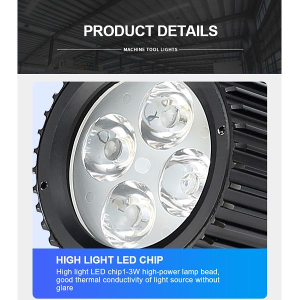 5W Mini LED Gooseneck Machine Light 360 Degree Lighting For CNC Machine