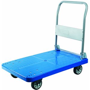 plastic platform trolley with folding handle 300kg