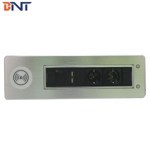 BNT Latest model power changeable motorized revole desk power data outlet
