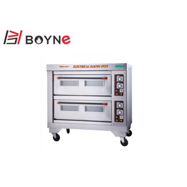 Buy 380V Electric Industrial Baking Oven Double Deck 0.6mm Plate Layer Controlled Individually at wholesale prices
