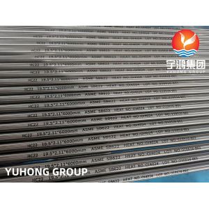 Nickel Alloy Seamless Tube ASTM B622 C22 UNS NO6022 Vessel proof against