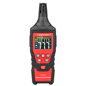 CE Digital Temp And Humidity Meter , 60 Celsius Temperature And Humidity Tester