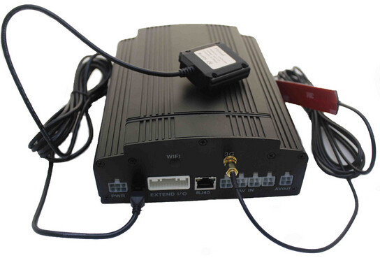 Multi - function Automobile Security Camera System SD Card Mobile DVR 4CH H.264