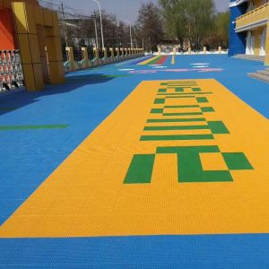 Quality FIBA Portable pp interlocking flooring tiles for basketball court for sale