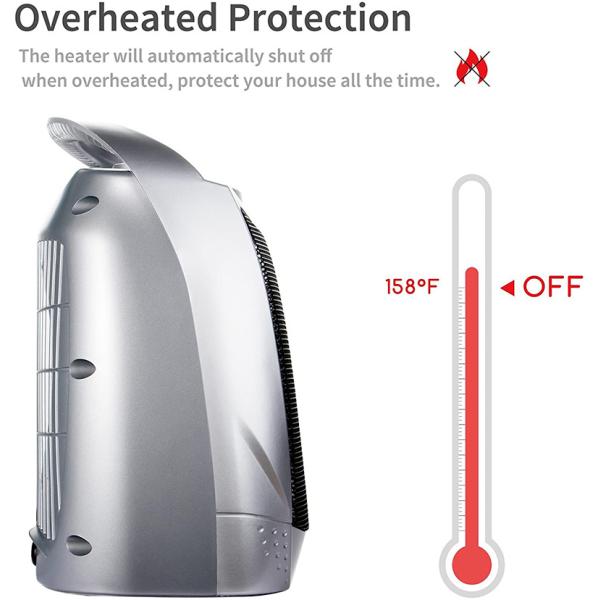 PTC Ceramic Heating Element Household Vertical Electric Heater for Office Desktop