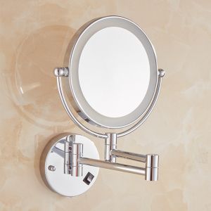 bathroom accessories Led Telescopic Mirror Double Side Mirror wall mounted