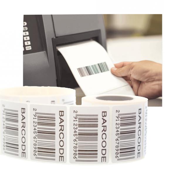 Buy Private Printed Barcode Labels Adhesive TVS Paper Barcode Label at wholesale prices