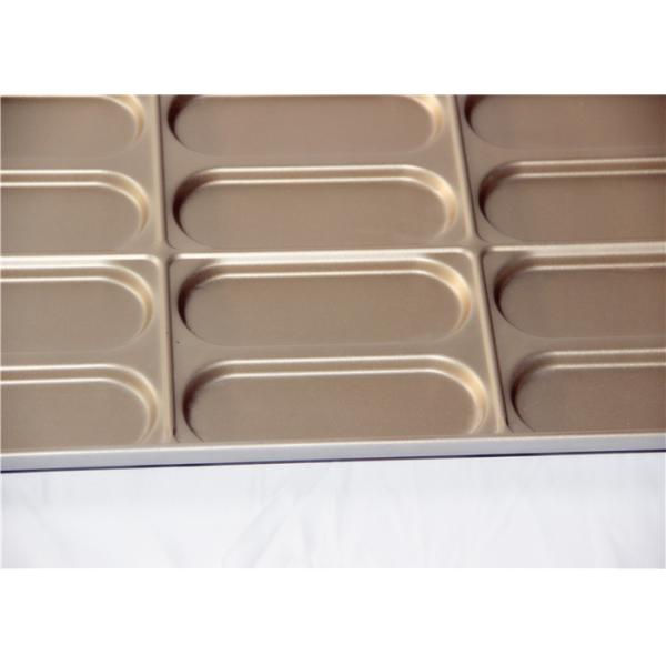 PTFE Non Stick 670x511x40mm Hot Dog Bun Baking Pan