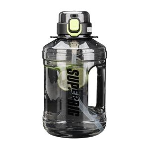 Straight Wide Mouth Plastic Sports Bottle For Gym Outdoor Activity