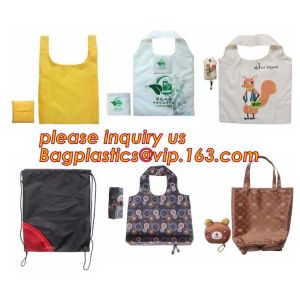 Foldable Grocery Totes, Pocket Eco Friendly Polyester Waterproof And Lightweight