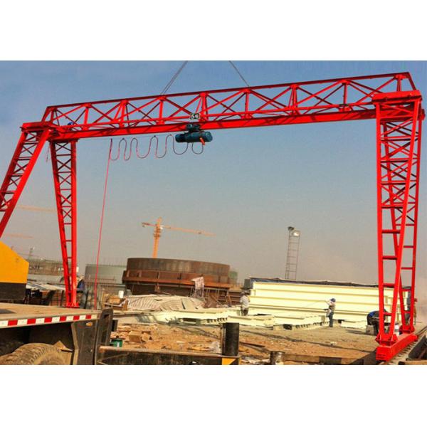 Buy Truss Type Motor Traveling Single Girder Trestle Gantry Lift With CD Hoist at wholesale prices