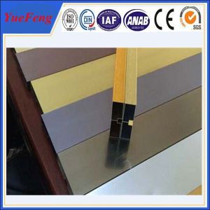 China hot selling! extruded aluminum channel / aluminum glass channel OEM on sale