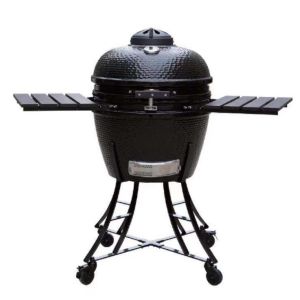 China 56cm SGS Black 22 Inch Kamado Grill Glazed Treatment Surface on sale