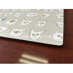 Vinyl Lamination natural rubber sheet Mouse Pad Customized Logo Printing on Top