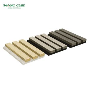 Master Wood Wall Slat Aku Panel Oak Veneer Sound Absorption Panel for Apartments