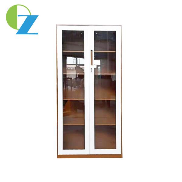Buy 2 Glass Door Slim Metal Slim Drawer Filing Cabinet For Book Furniture at wholesale prices