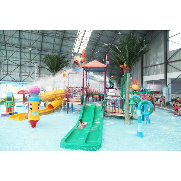 Buy Customized Mini Aqua Park Equipment Kids' Water Playground With Aqua House at wholesale prices