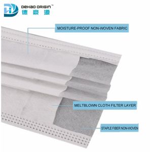 Elastic Earloop NIOSH White Disposable Surgical Mouth Mask
