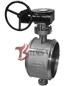 China BW Weld End Metal Seal Butterfly Valve BFV Bi - Directional Bubble Tight Shut Off on sale