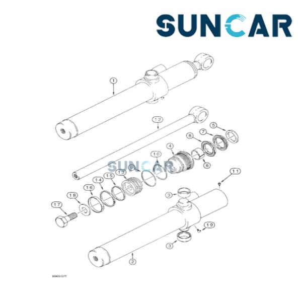 175251A1 Good Quality Bucket Cylinder Seal Kit Case Part For Case Loader 580L 570MXT 570LXT