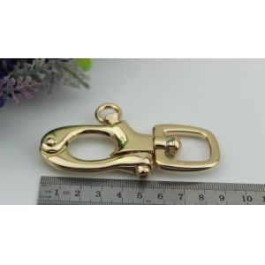 Novelty design handbag 20 mm nickel color metal spring trigger snap hooks for