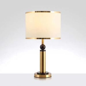 Home Villa Metal Fabric AC110V Art Deco Style Table Lamps