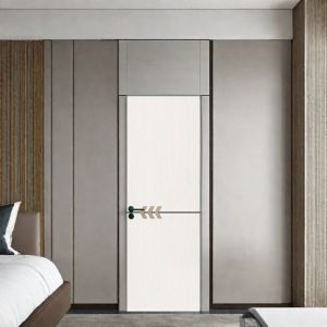 Interior Smooth WPC Hollow Door Opening Direction Inwards / Outwards