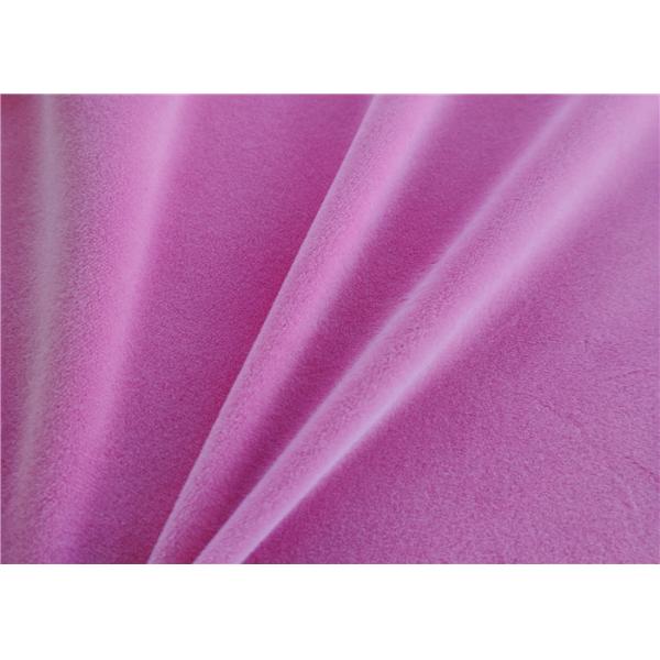 1.5mm Super Soft Polyester Spandex Fabric 1.5mm Hair Short Plush Fabric For Garment
